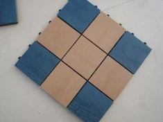 Interlock Waterproof Decking Tile 300 * 300mm DIY Wpc Tiles